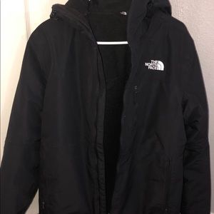 The North Face Men’s Small Fleece Lined Nylon Jacket Black